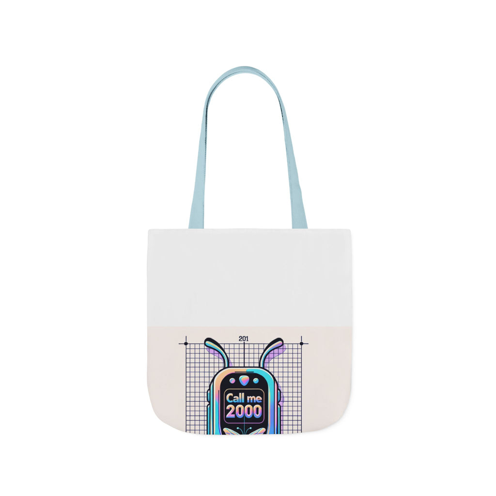 Holographic Y2K Flip Phone Tote Bag