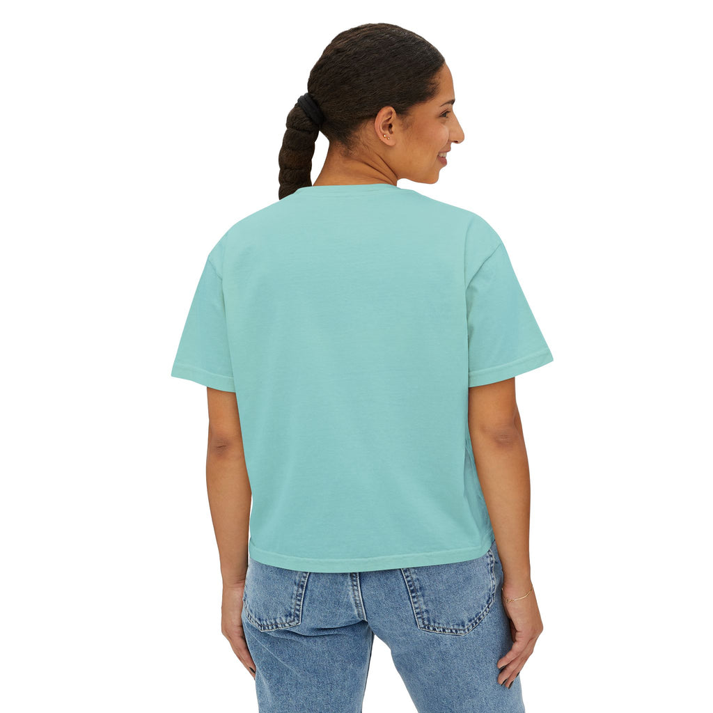 Women's Boxy Tee — Cropped 'NO' Statement Shirt Unisex
