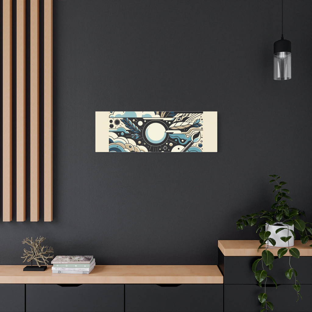 Organic Curves Matte Canvas Wall Art — Calming Office Decor