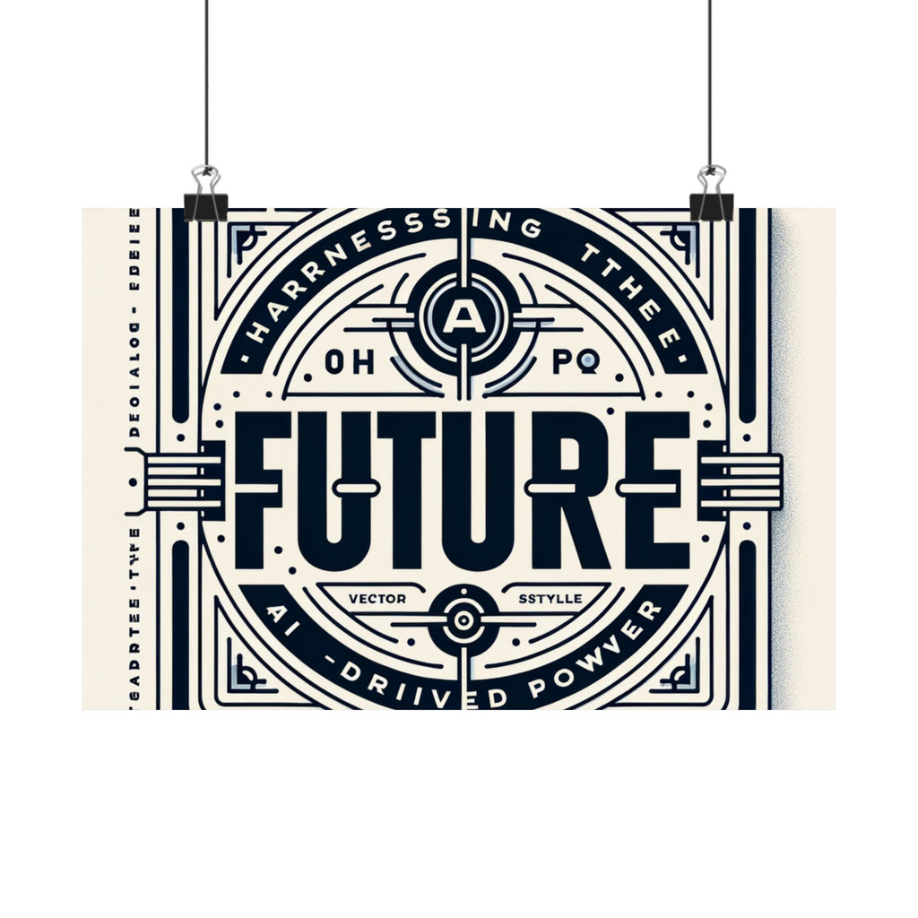 Futuristic AI Energy Power Poster