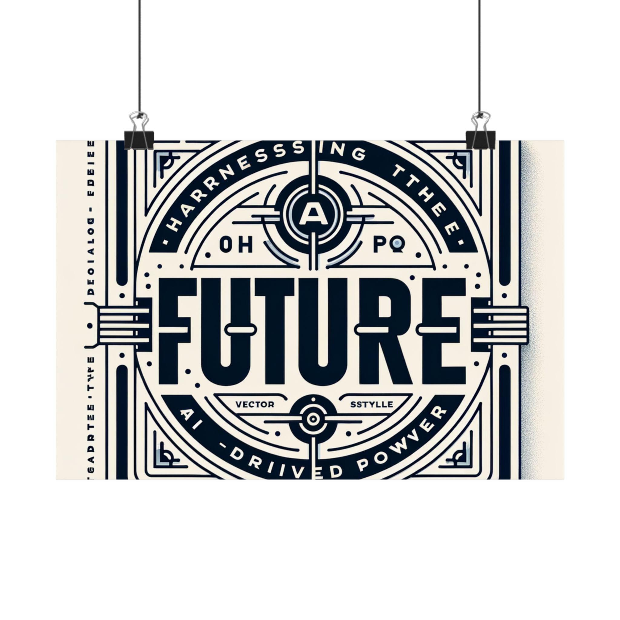 Futuristic AI Energy Power Poster