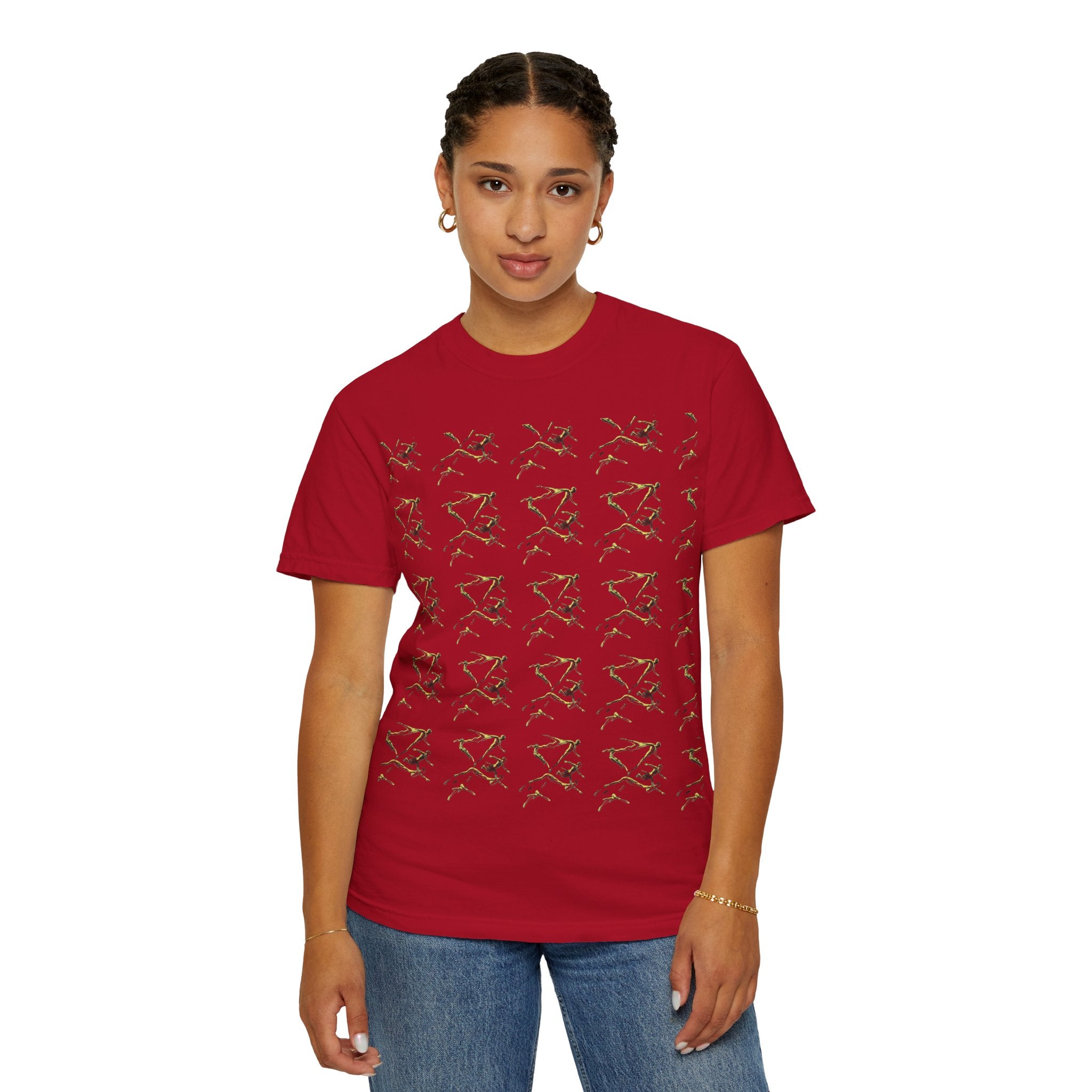 Swimmer Flying T-Shirt — Surreal Swimscape Graphic Tee Unisex