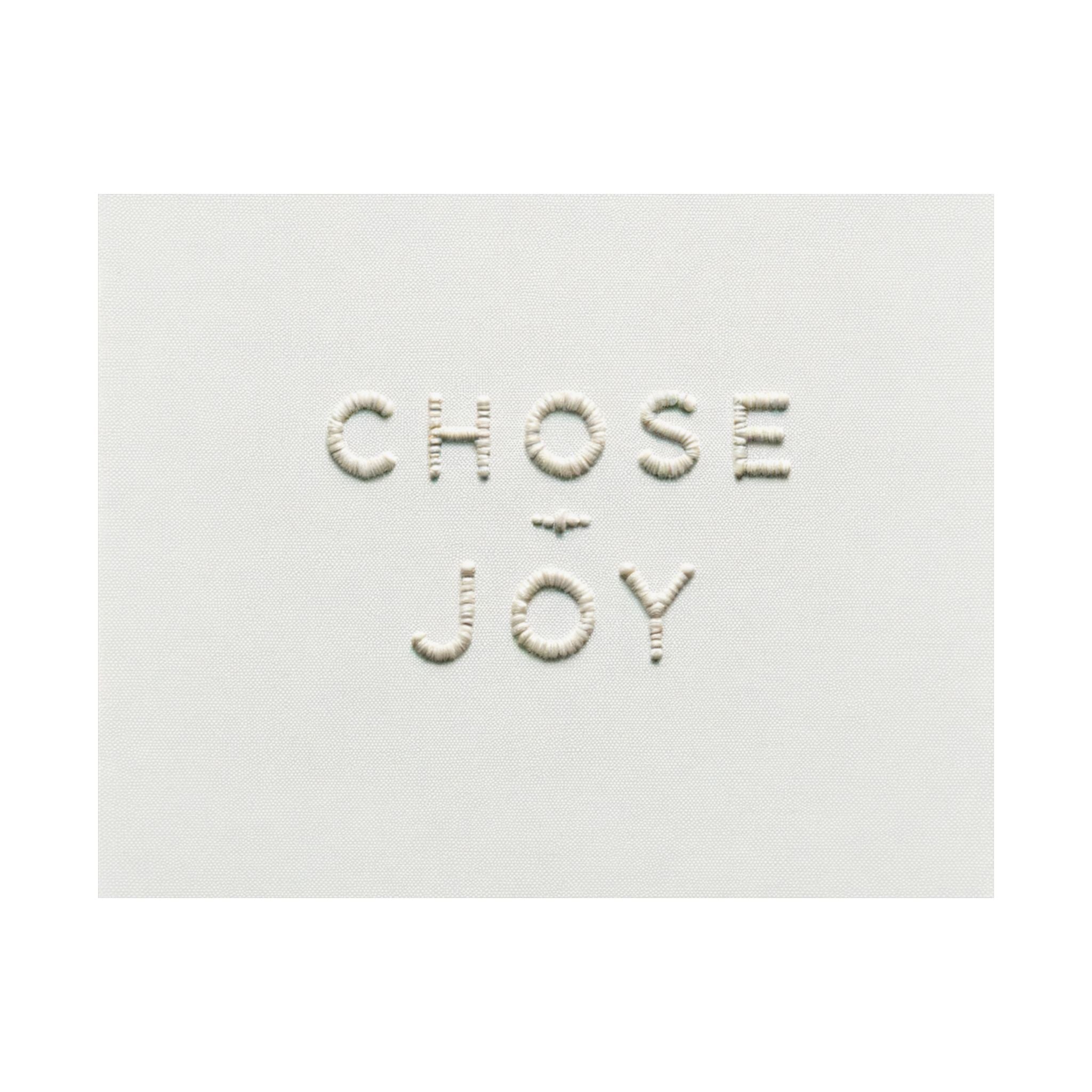Minimalist Embroidered Text Poster