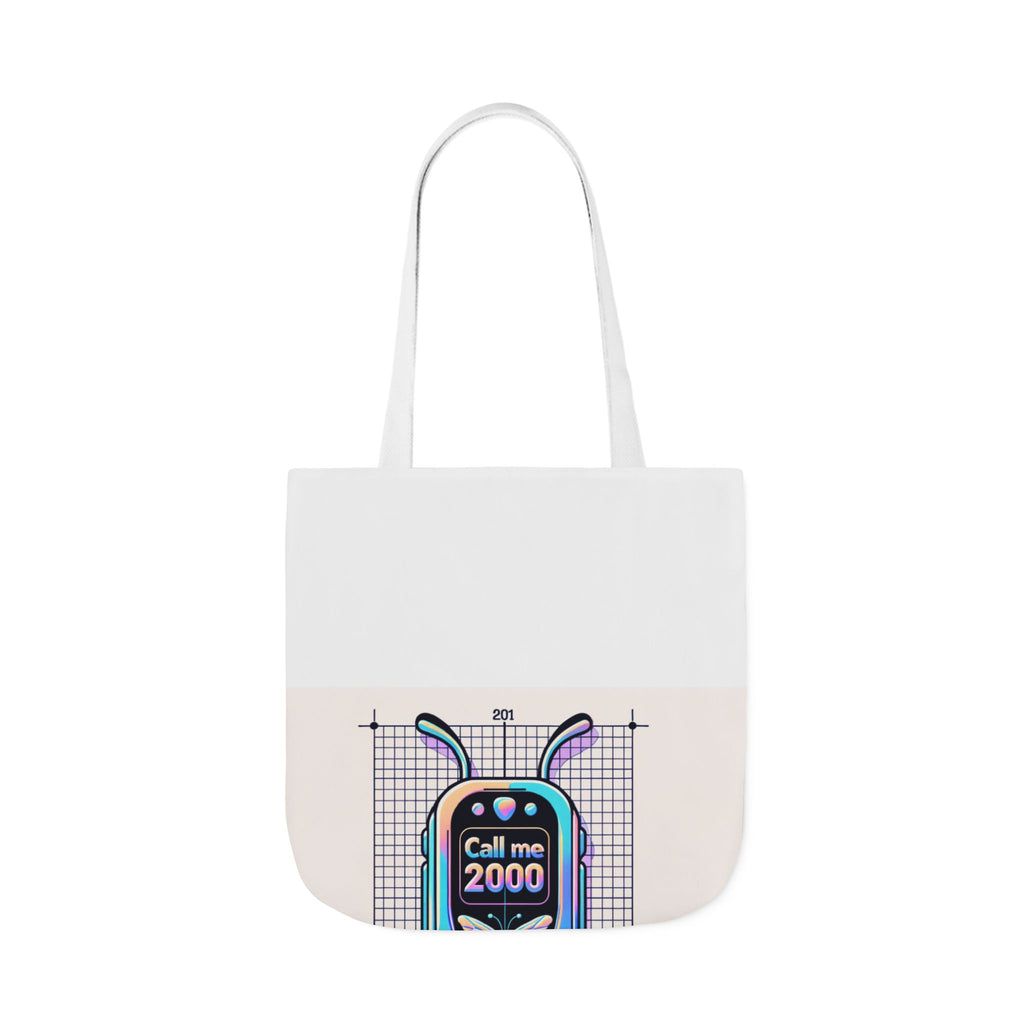 Holographic Y2K Flip Phone Tote Bag