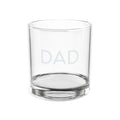 DAD engraved whiskey glass | 10.5oz engraved tumbler