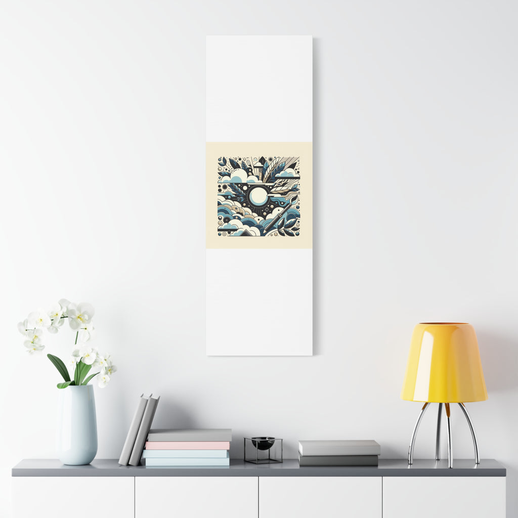 Organic Curves Matte Canvas Wall Art — Calming Office Decor