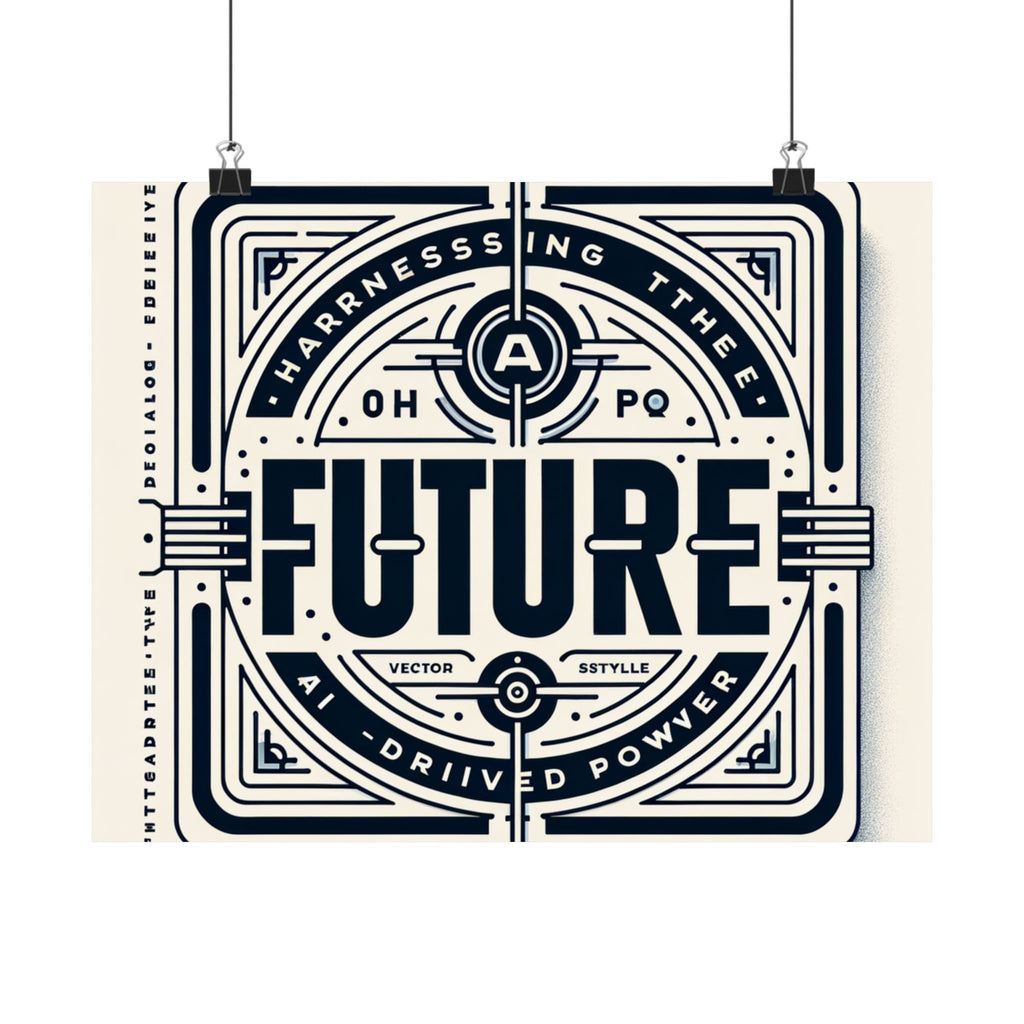 Futuristic AI Energy Power Poster