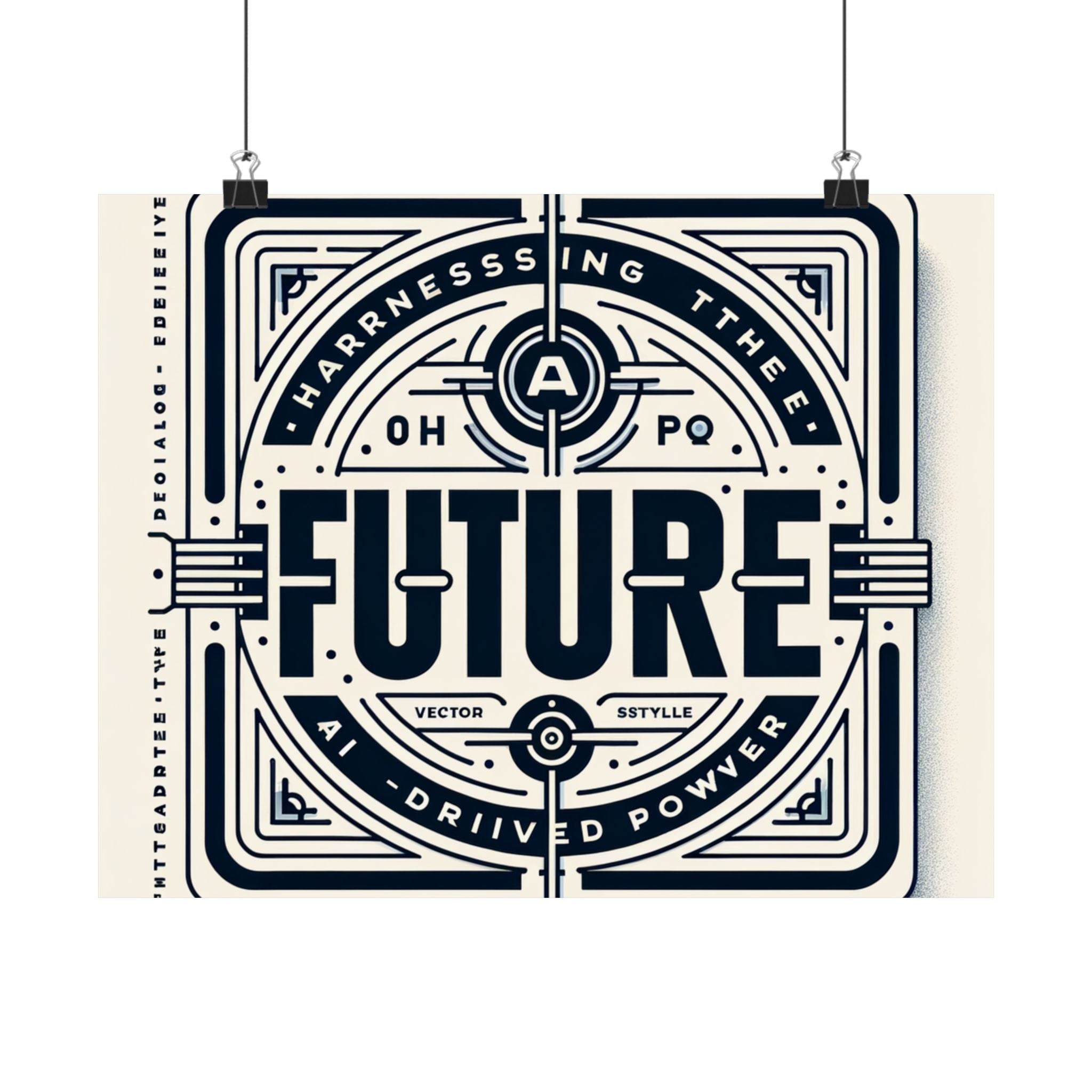 Futuristic AI Energy Power Poster