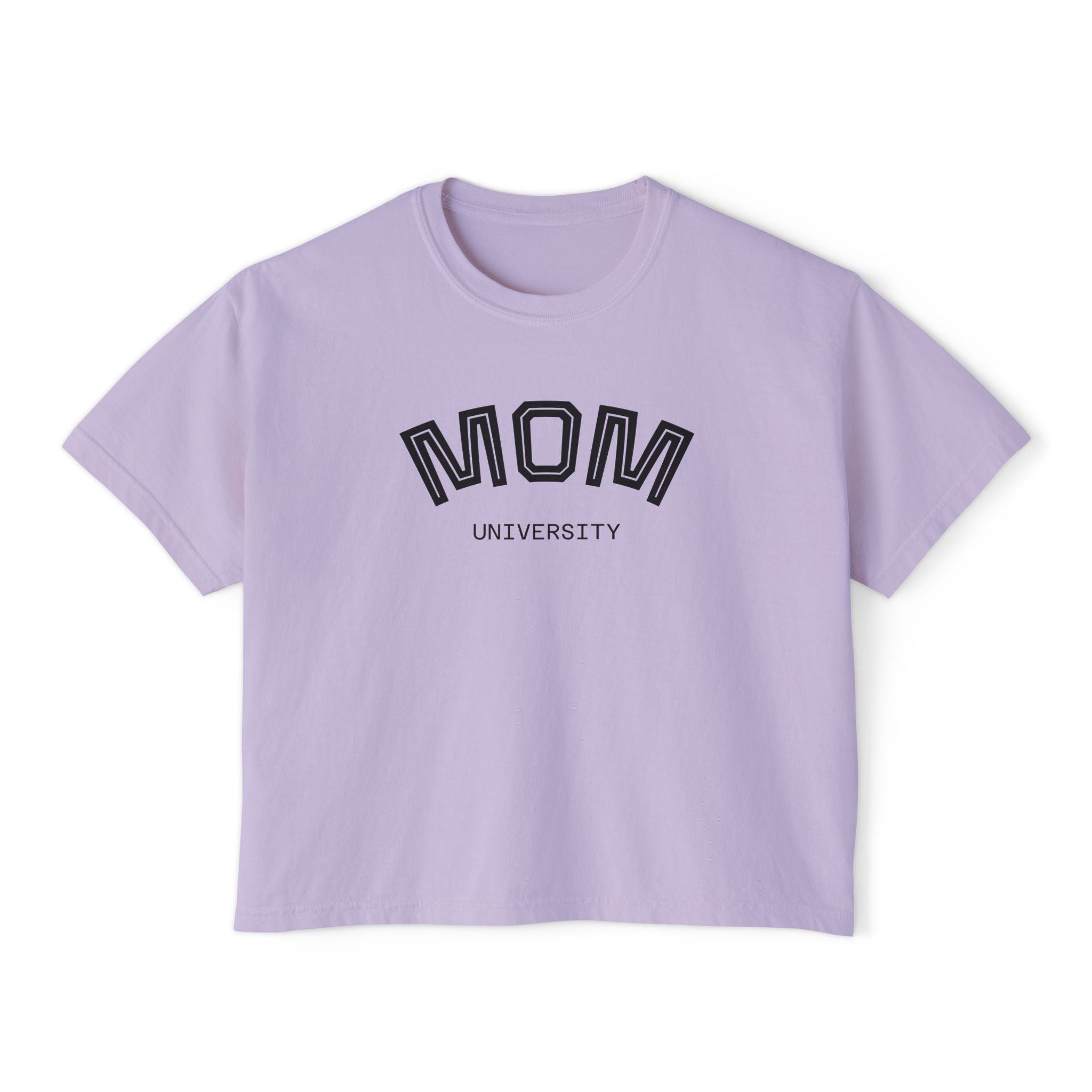 Mom University Boxy Tee Unisex