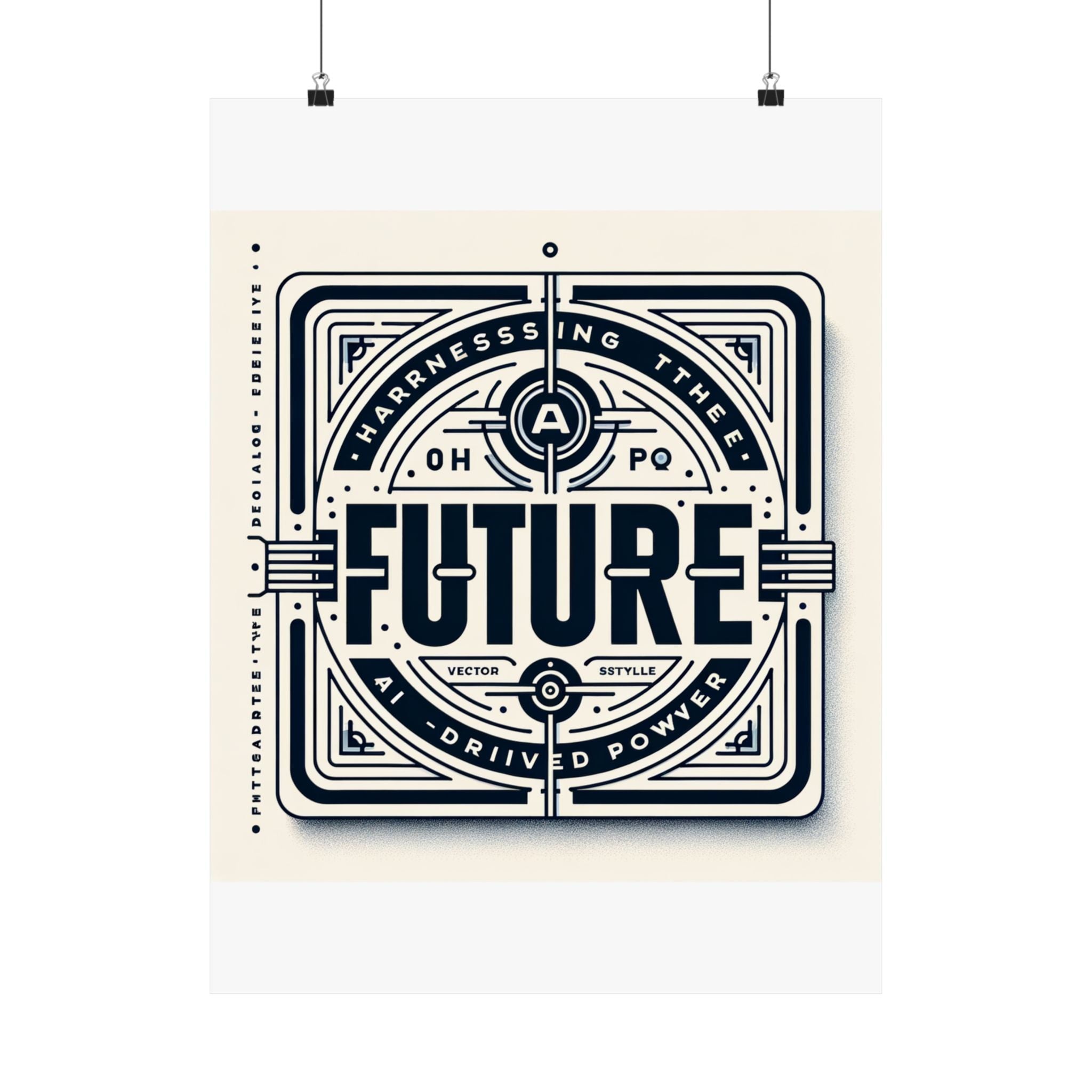 Futuristic AI Energy Power Poster