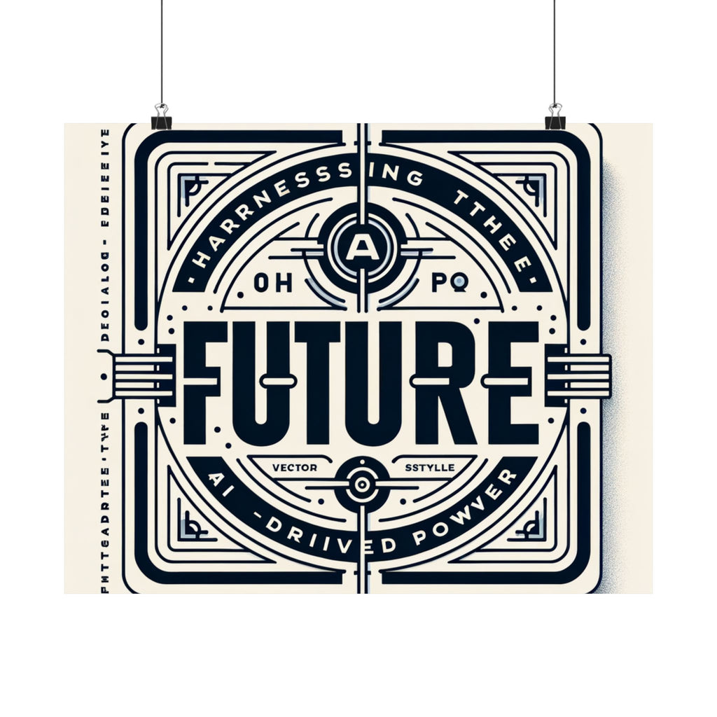 Futuristic AI Energy Power Poster