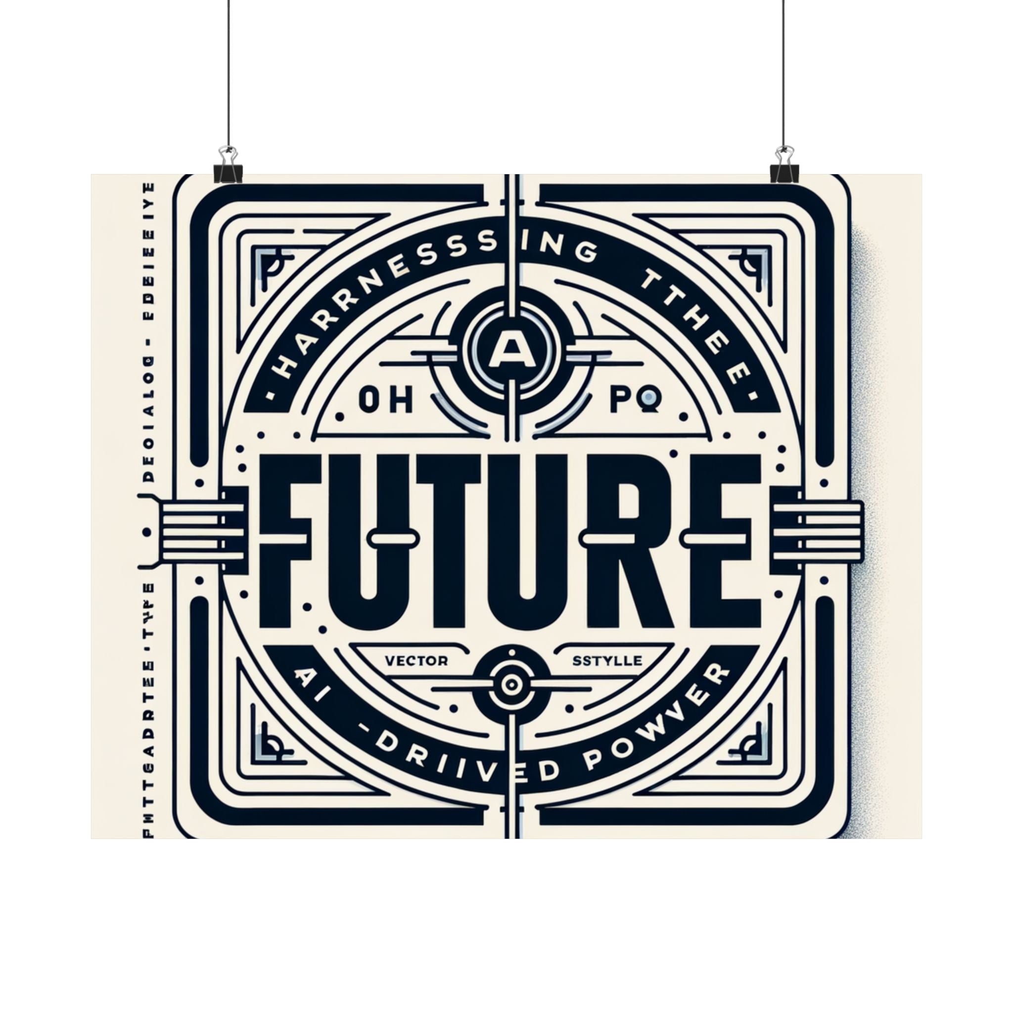 Futuristic AI Energy Power Poster