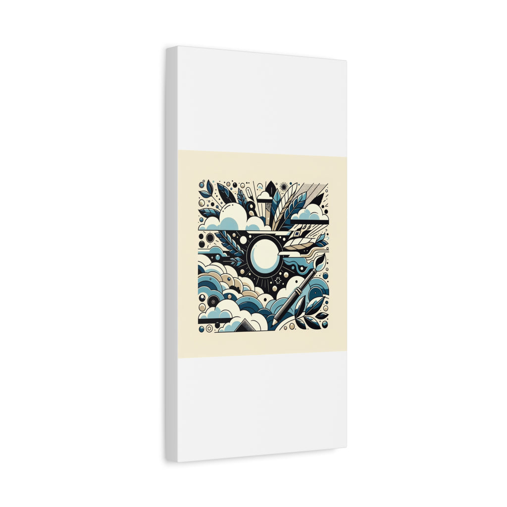 Organic Curves Matte Canvas Wall Art — Calming Office Decor