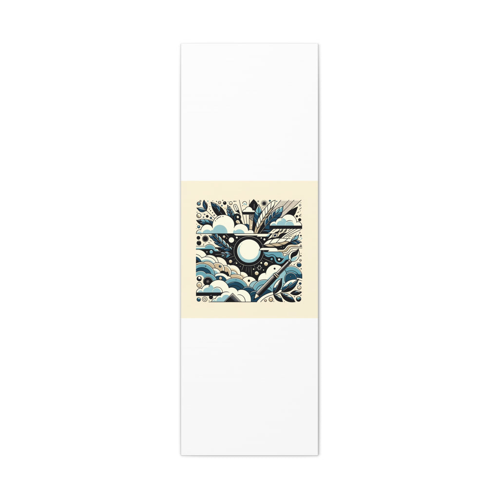 Organic Curves Matte Canvas Wall Art — Calming Office Decor