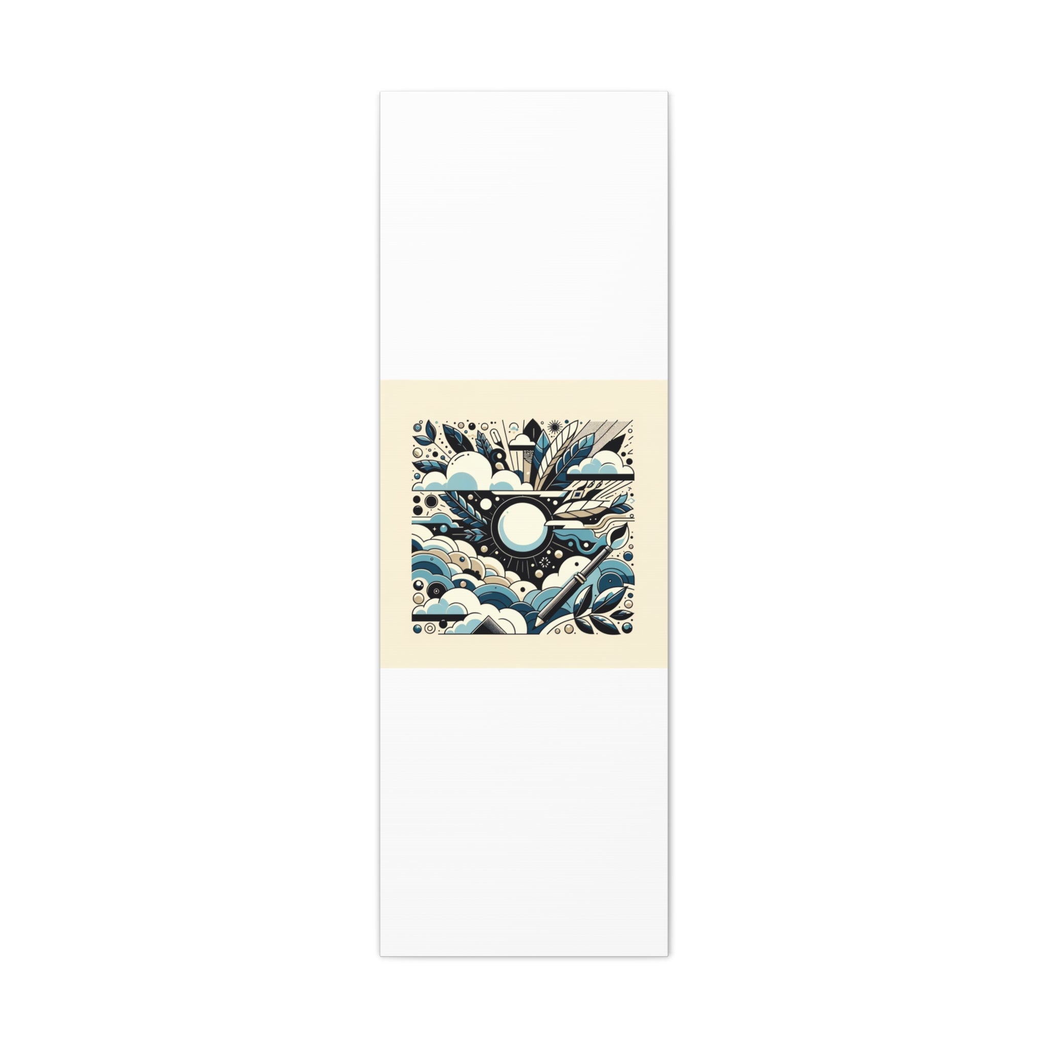 Organic Curves Matte Canvas Wall Art — Calming Office Decor