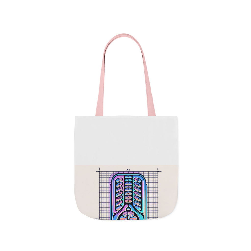 Holographic Y2K Flip Phone Tote Bag