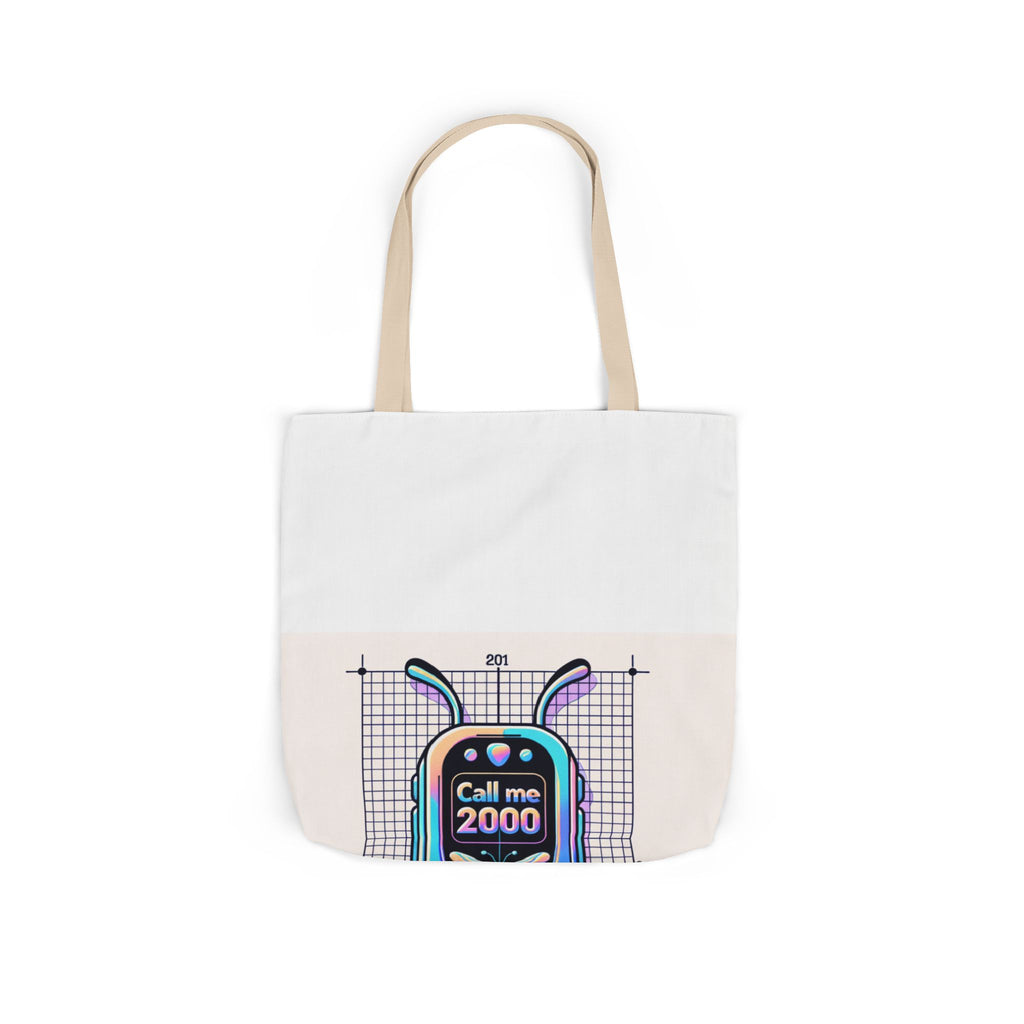 Holographic Y2K Flip Phone Tote Bag