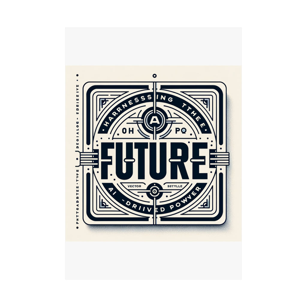 Futuristic AI Energy Power Poster