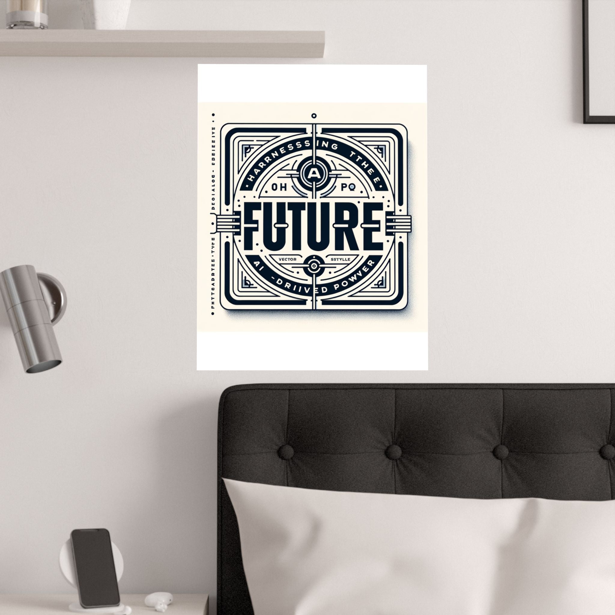Futuristic AI Energy Power Poster