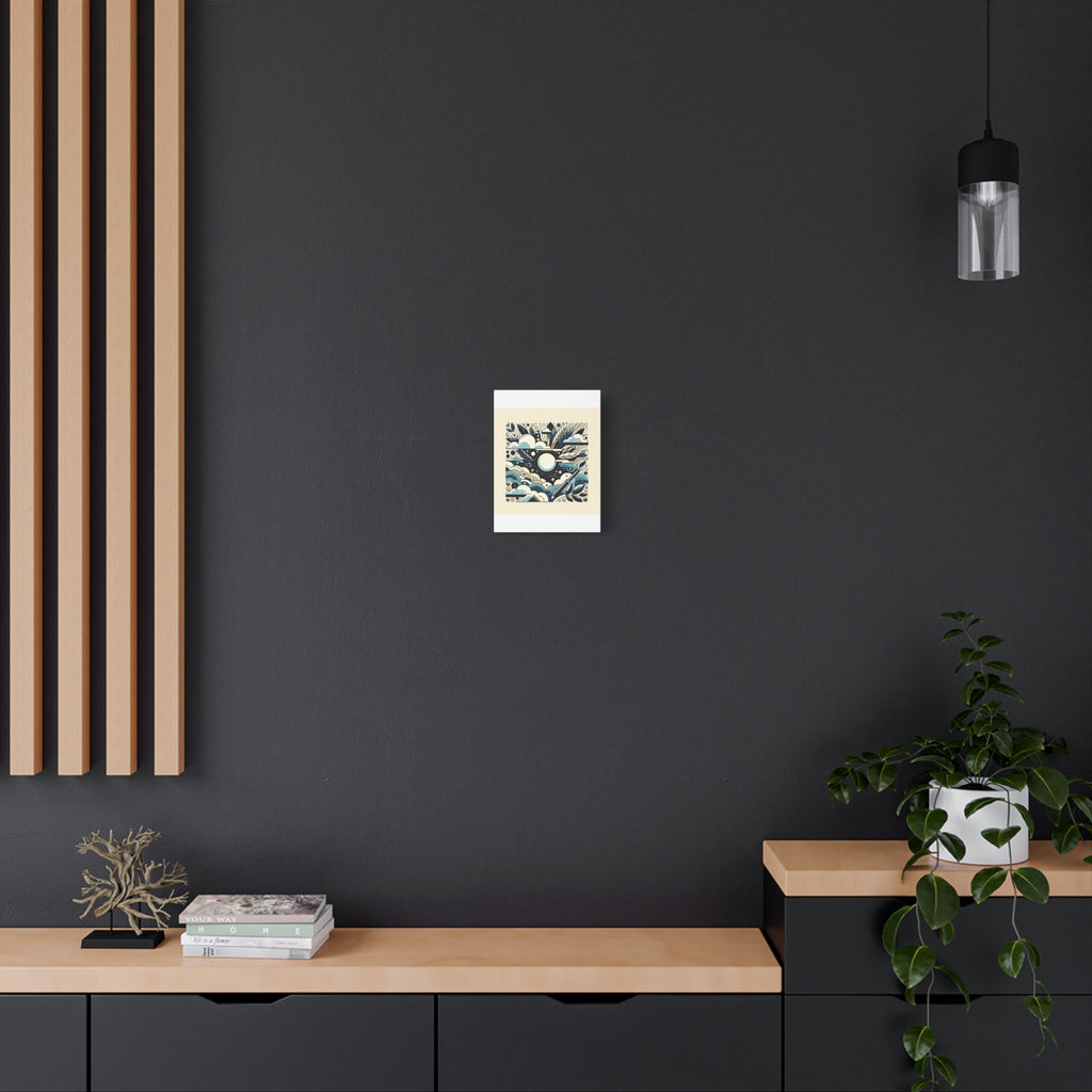 Organic Curves Matte Canvas Wall Art — Calming Office Decor