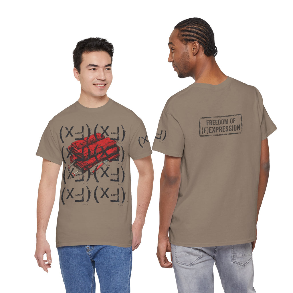 Happy Dynamite Tee — "Cue the Music" Expressive Graphic T-Shirt Unisex