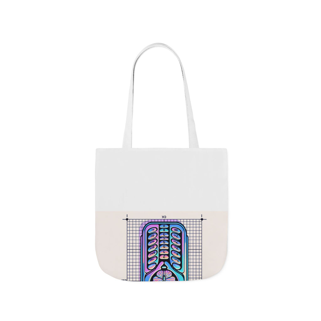 Holographic Y2K Flip Phone Tote Bag