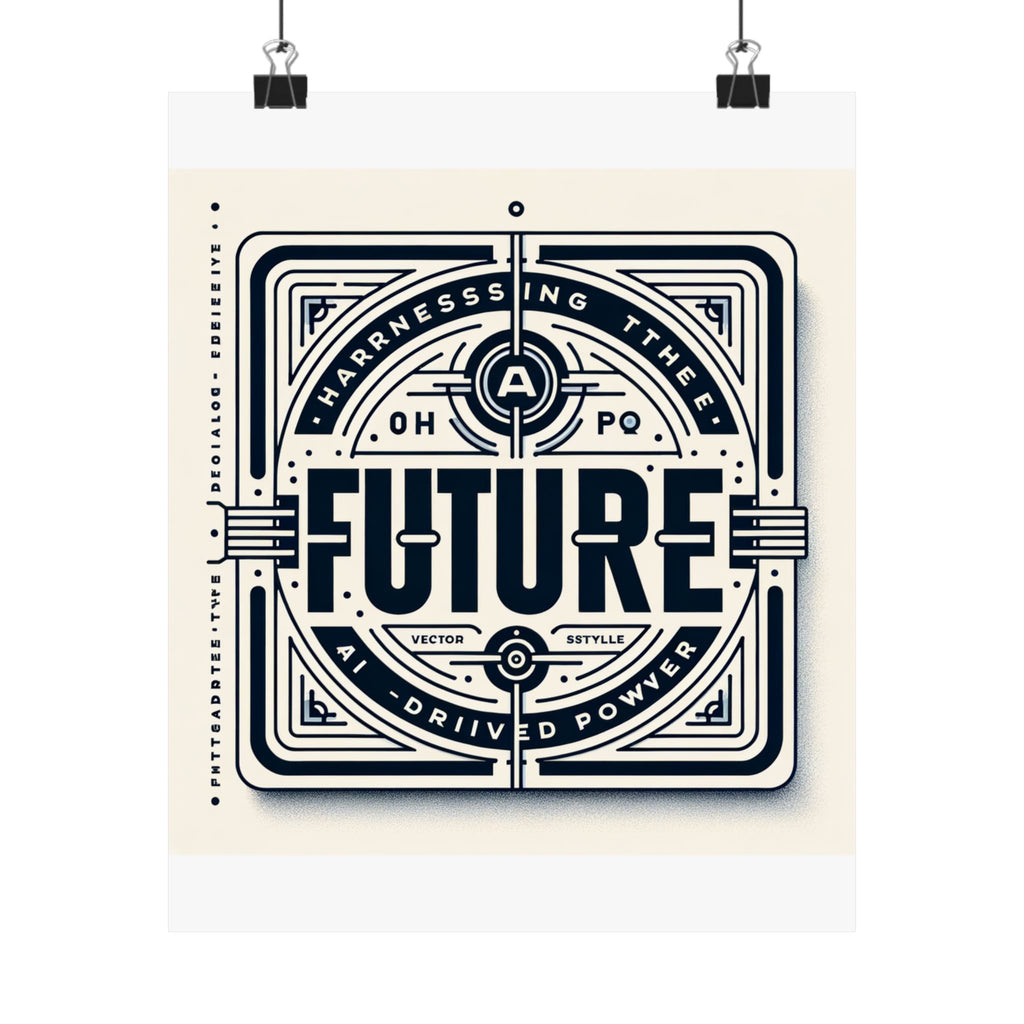 Futuristic AI Energy Power Poster