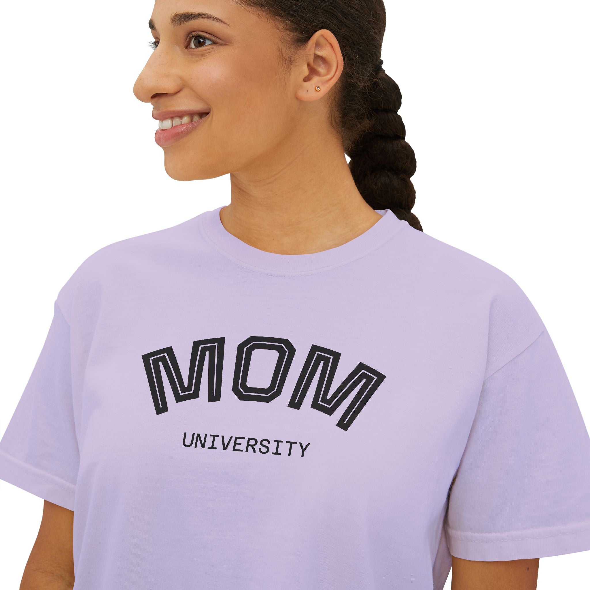 Mom University Boxy Tee Unisex
