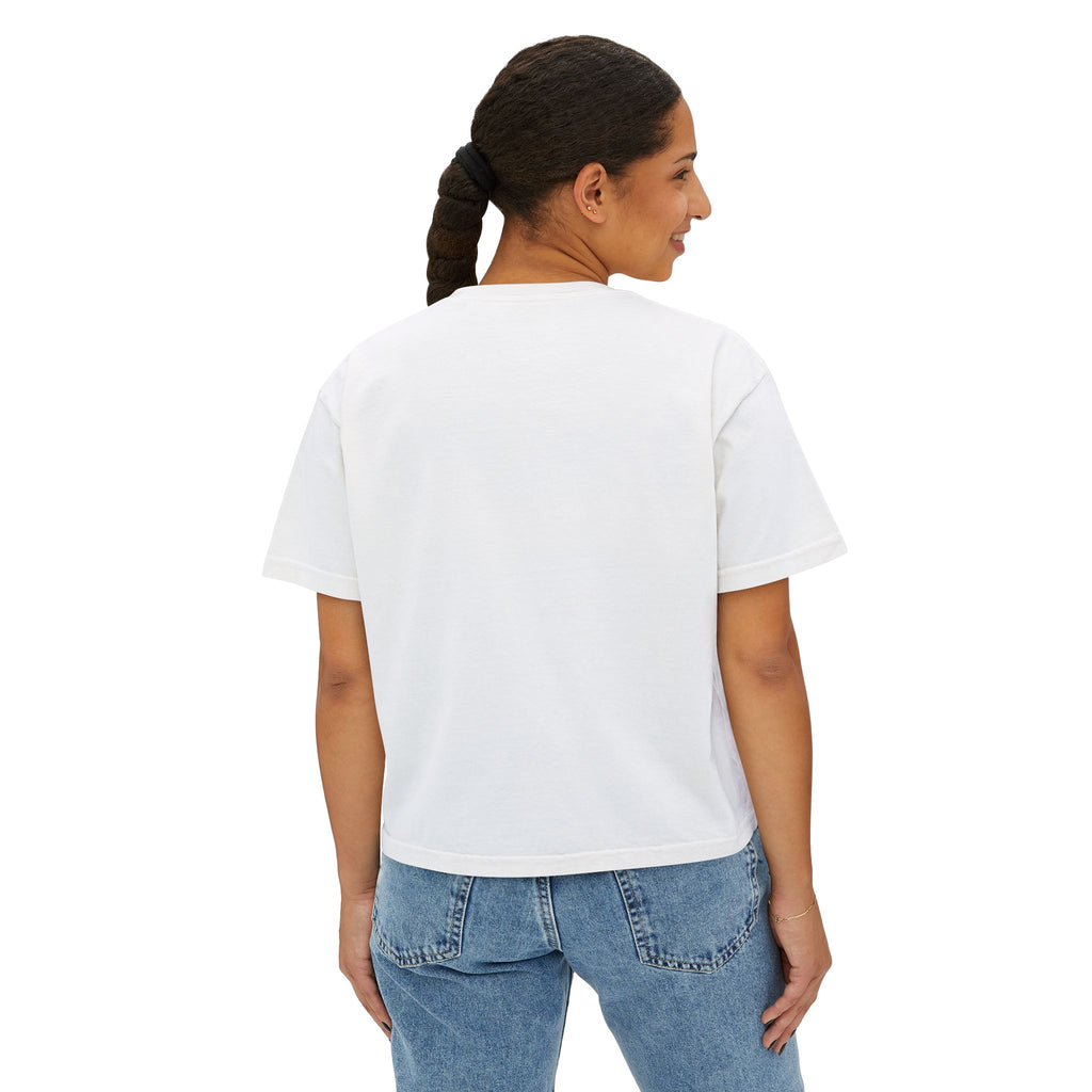 Women's Boxy Tee — Cropped 'NO' Statement Shirt Unisex