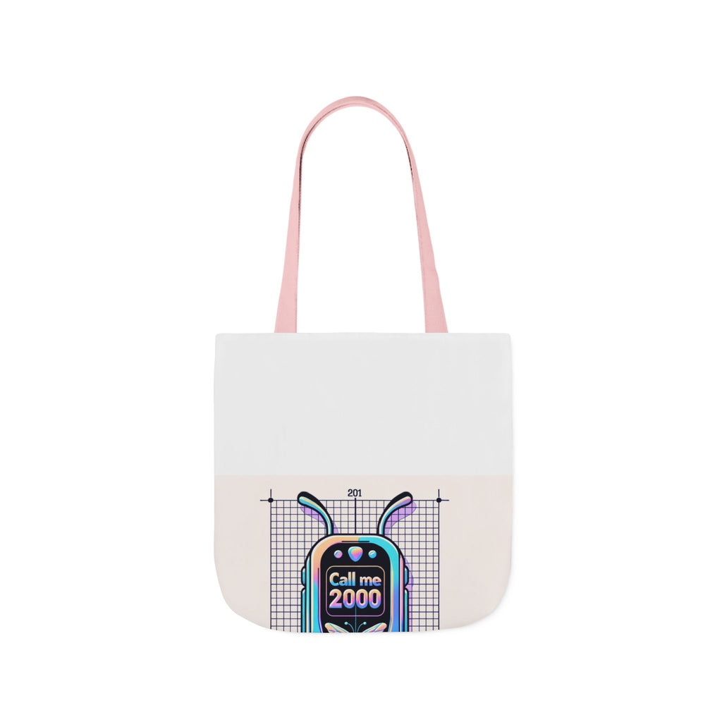 Holographic Y2K Flip Phone Tote Bag