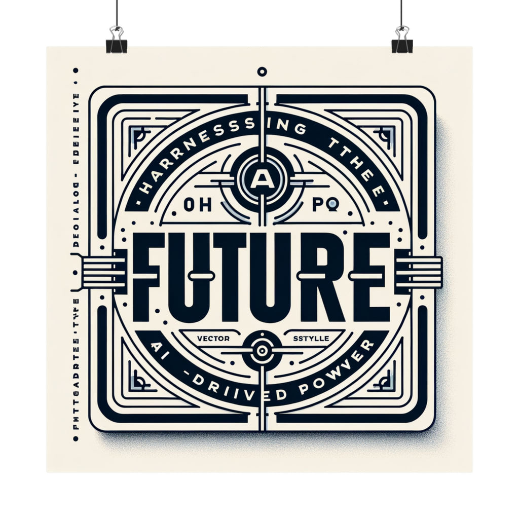 Futuristic AI Energy Power Poster