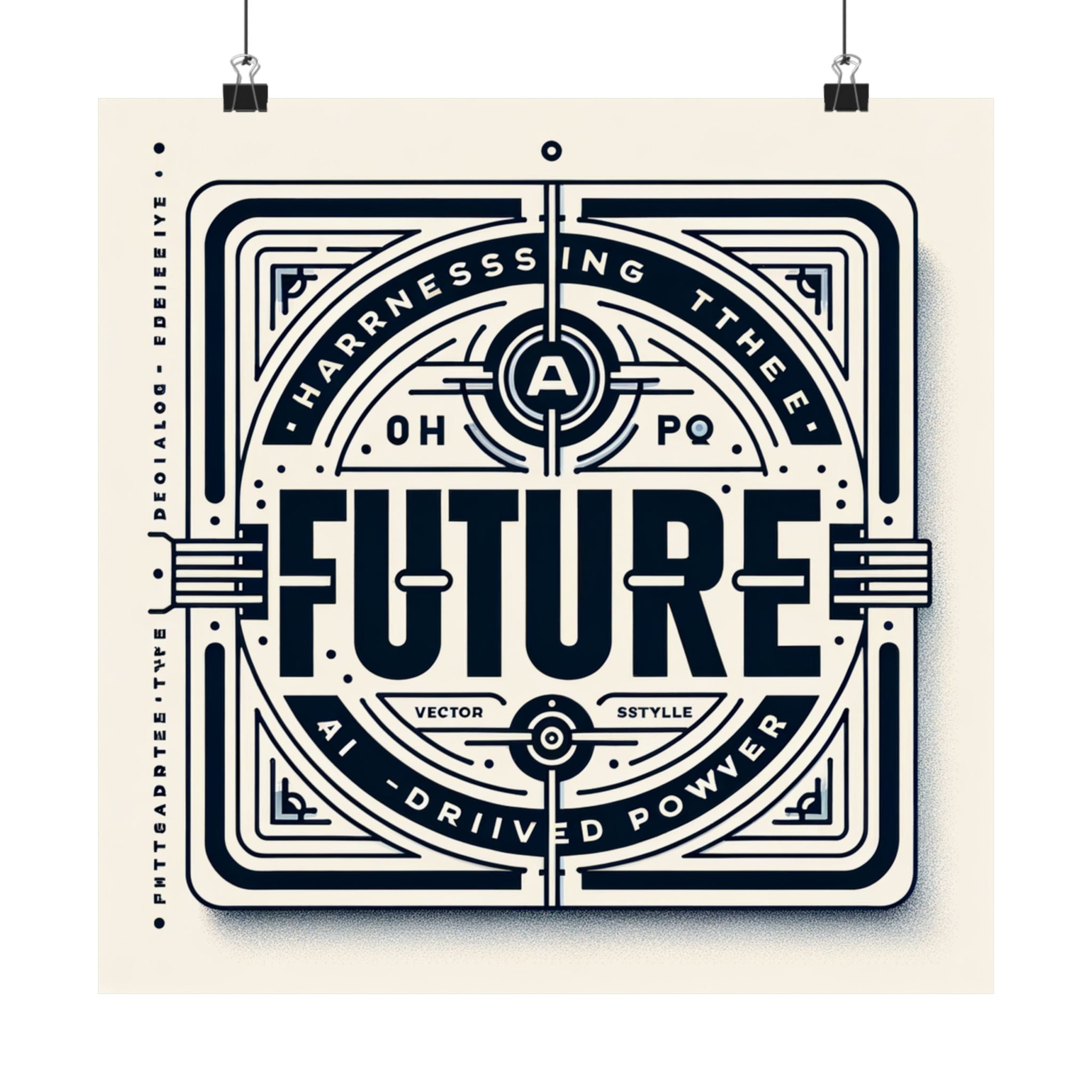Futuristic AI Energy Power Poster