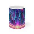 Sky Tech Mug — Futuristic Circuit-Inspired 11oz Coffee Cup