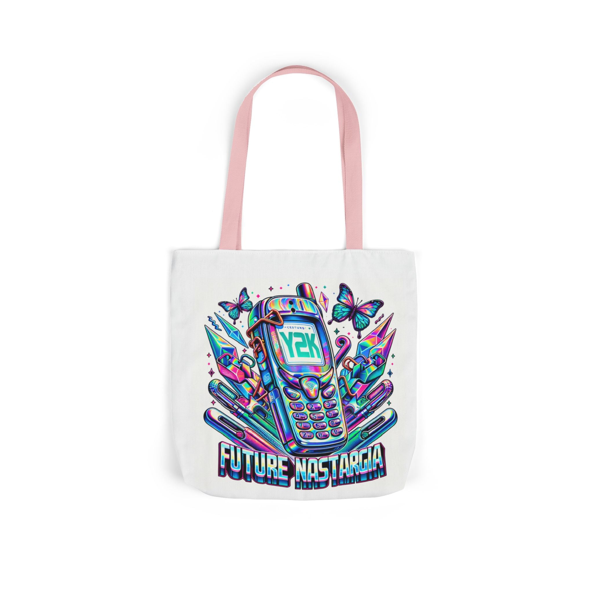 Y2K Nostalgia Tech Tote Bag – Retro Chic