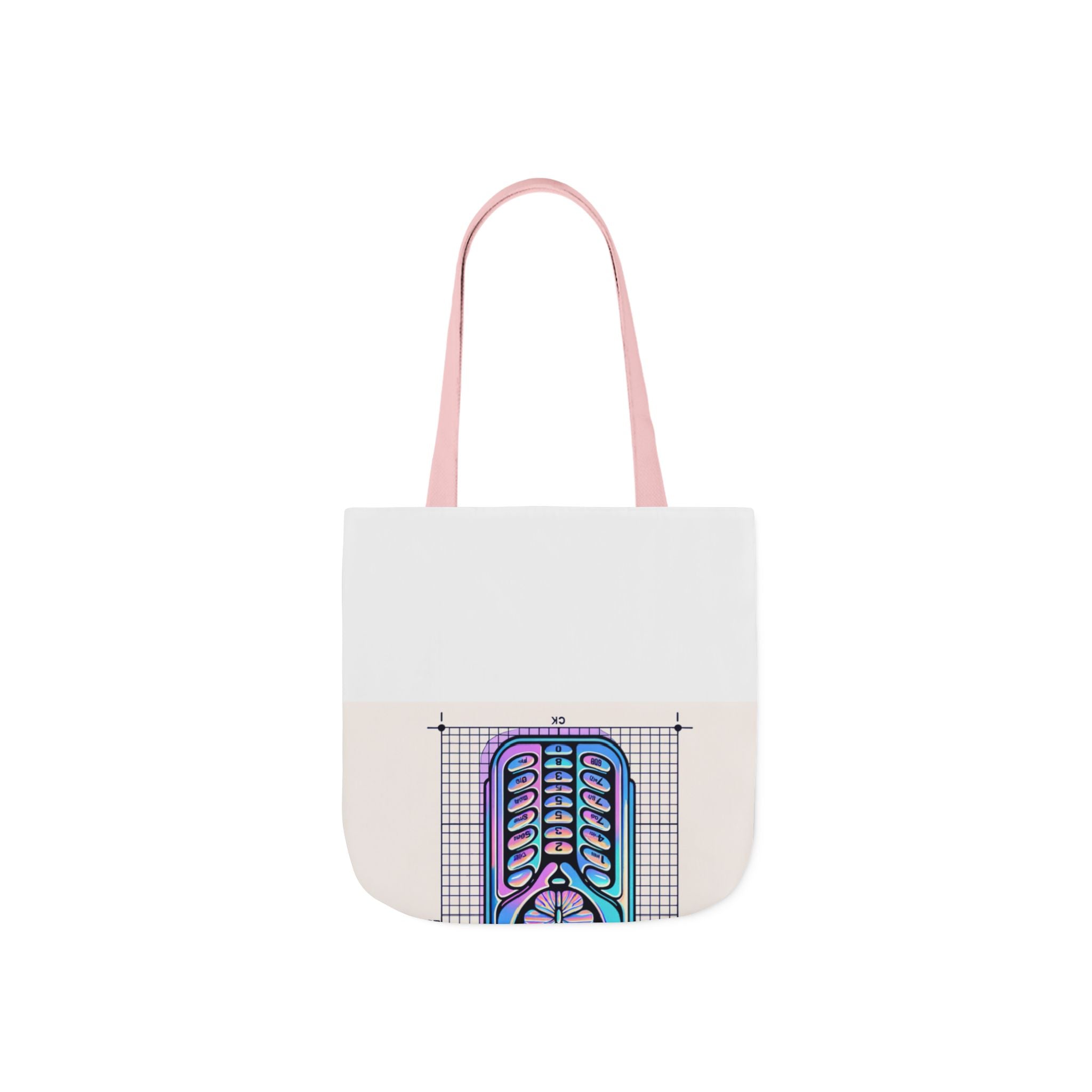 Holographic Y2K Flip Phone Tote Bag