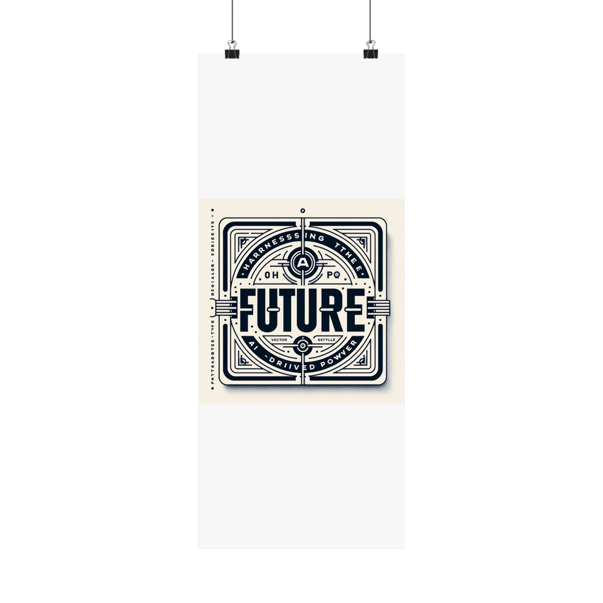 Futuristic AI Energy Power Poster