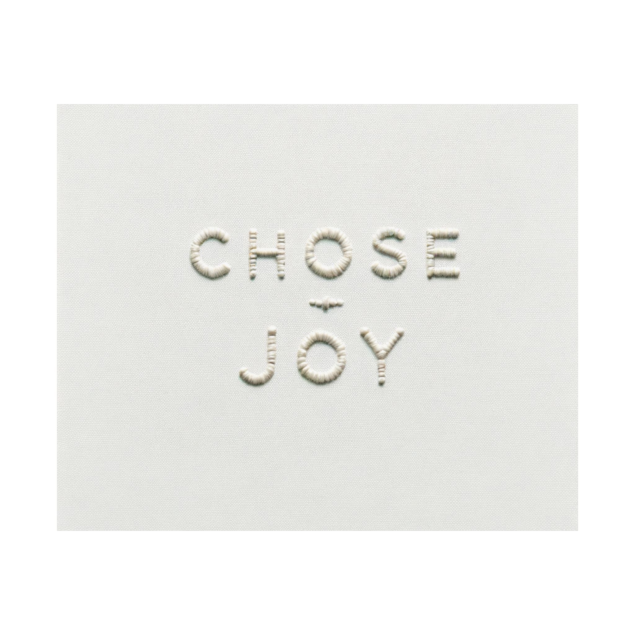 Minimalist Embroidered Text Poster
