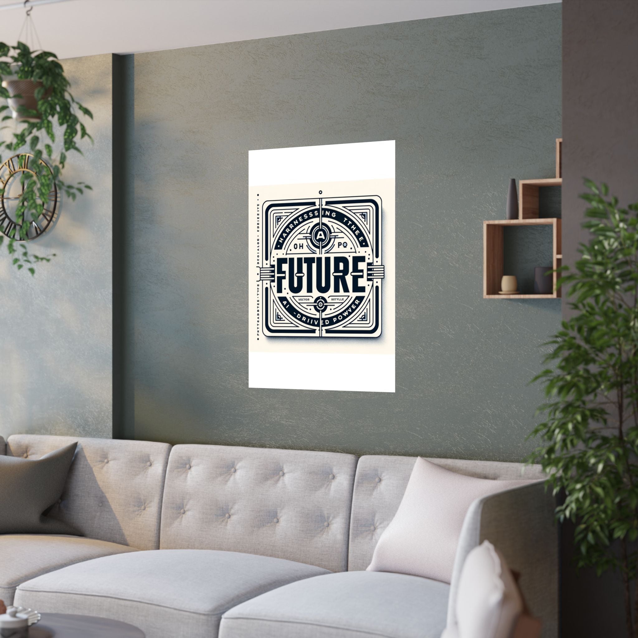 Futuristic AI Energy Power Poster