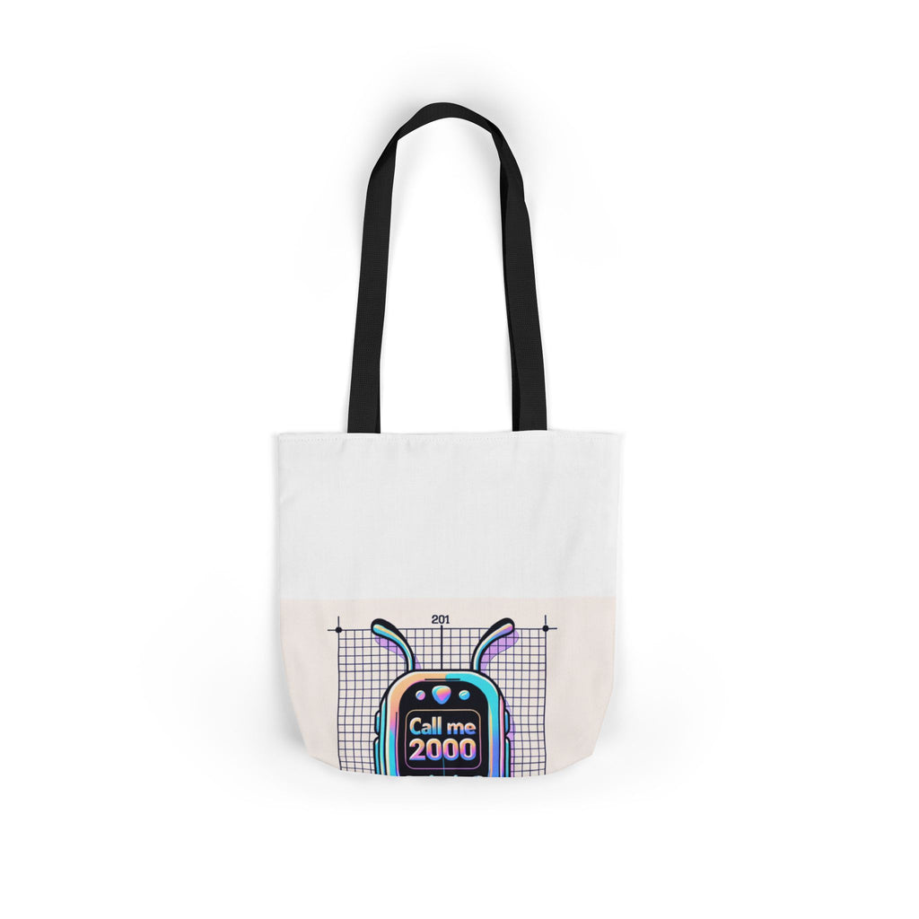 Holographic Y2K Flip Phone Tote Bag
