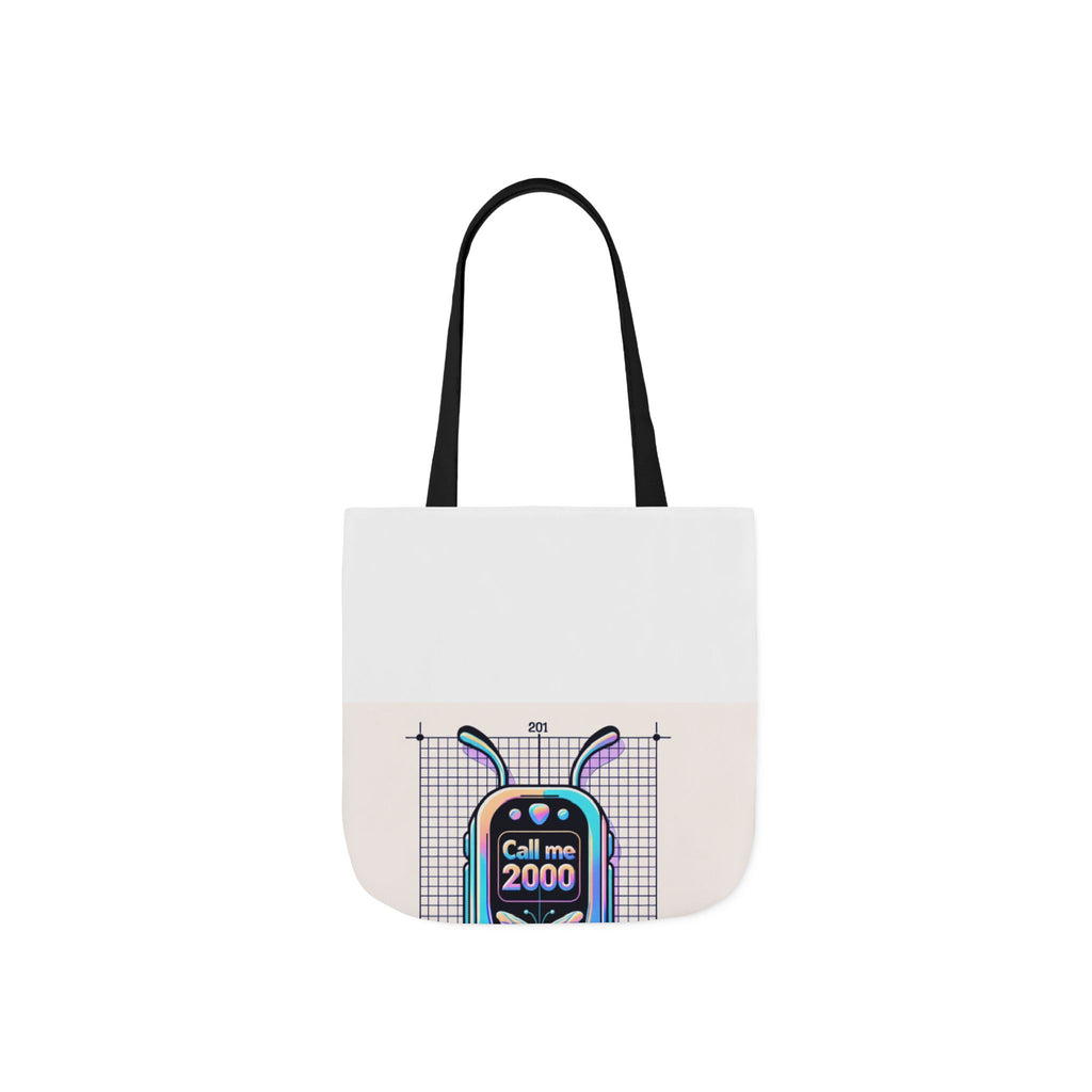 Holographic Y2K Flip Phone Tote Bag