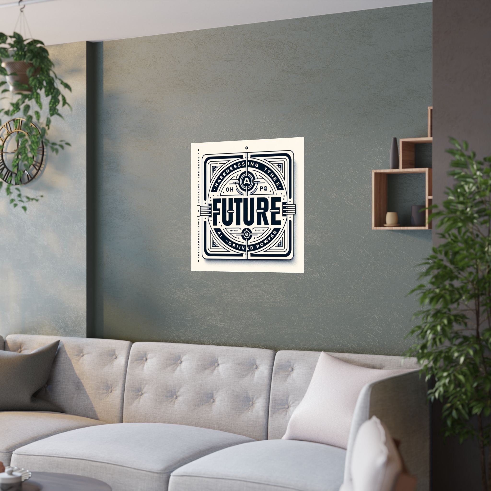 Futuristic AI Energy Power Poster
