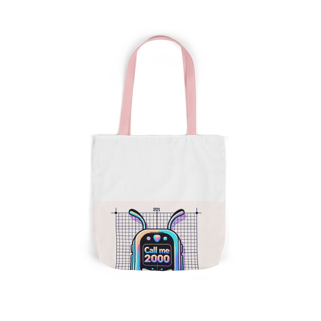 Holographic Y2K Flip Phone Tote Bag
