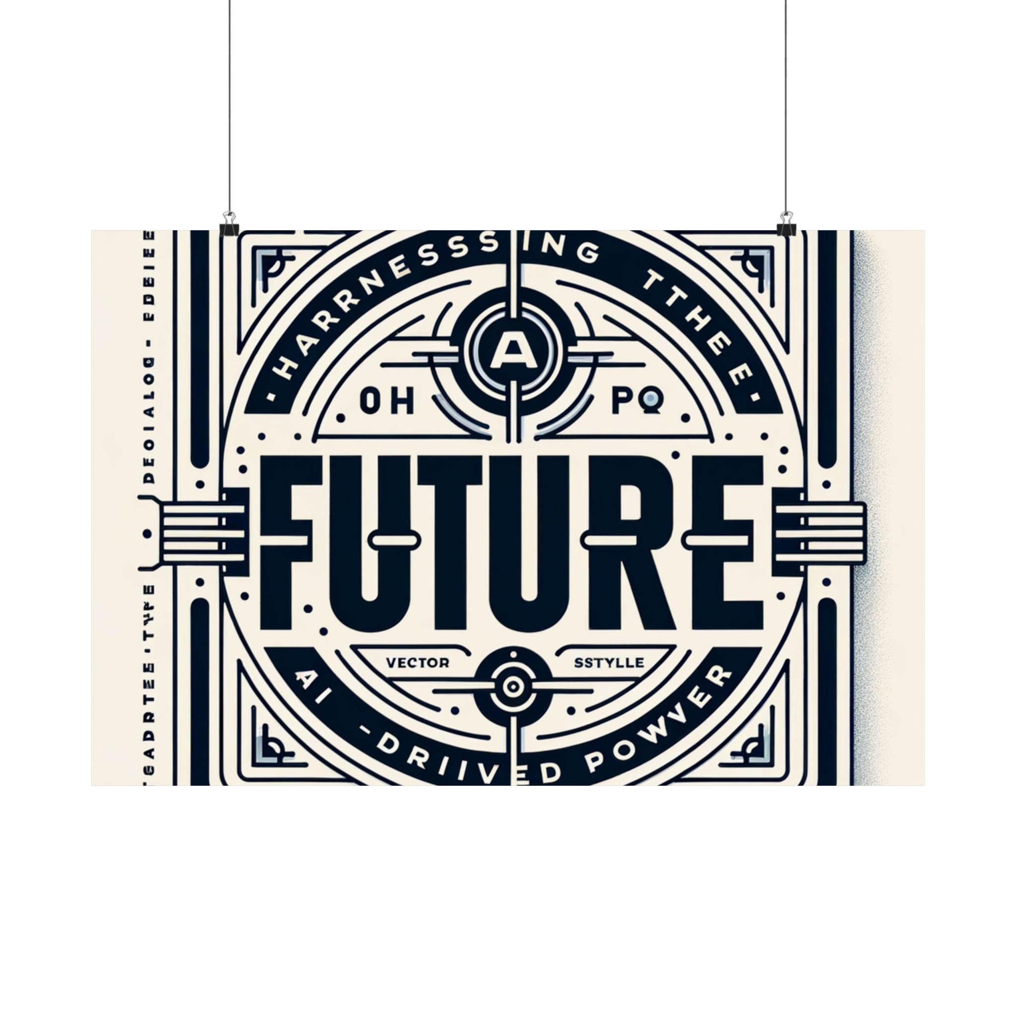 Futuristic AI Energy Power Poster