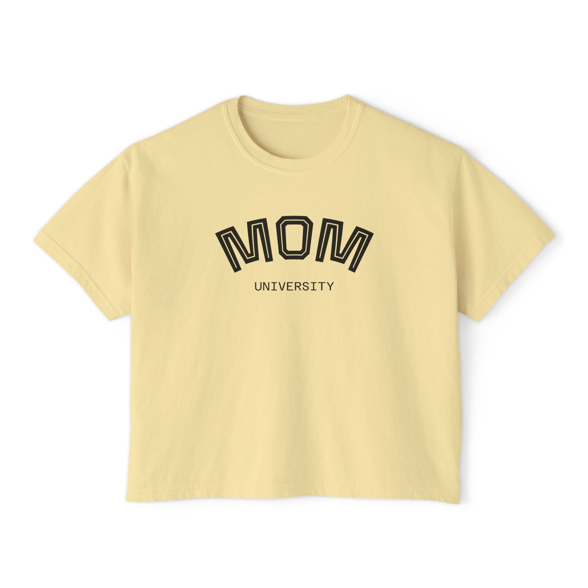 Mom University Boxy Tee Unisex