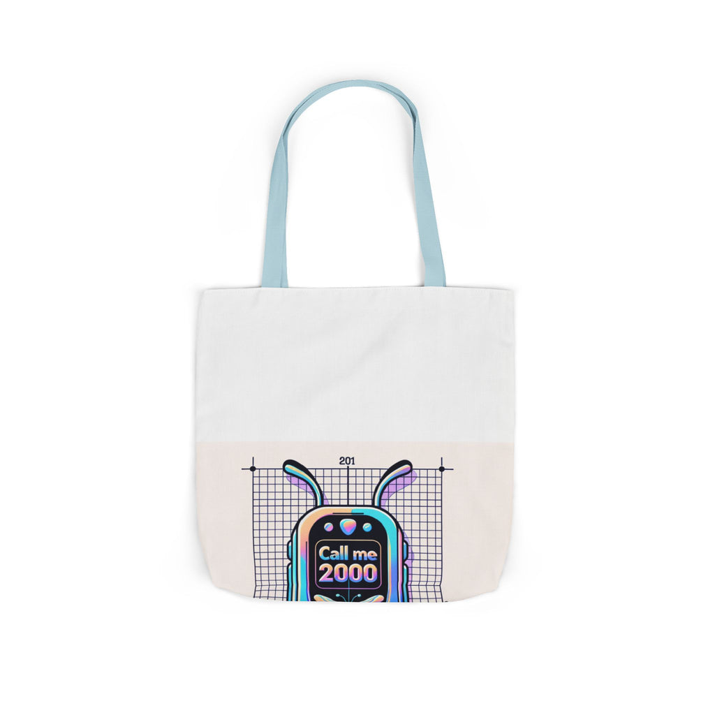 Holographic Y2K Flip Phone Tote Bag
