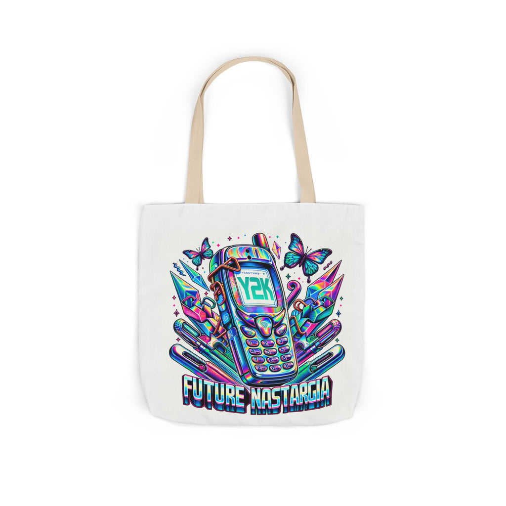 Y2K Nostalgia Tech Tote Bag – Retro Chic