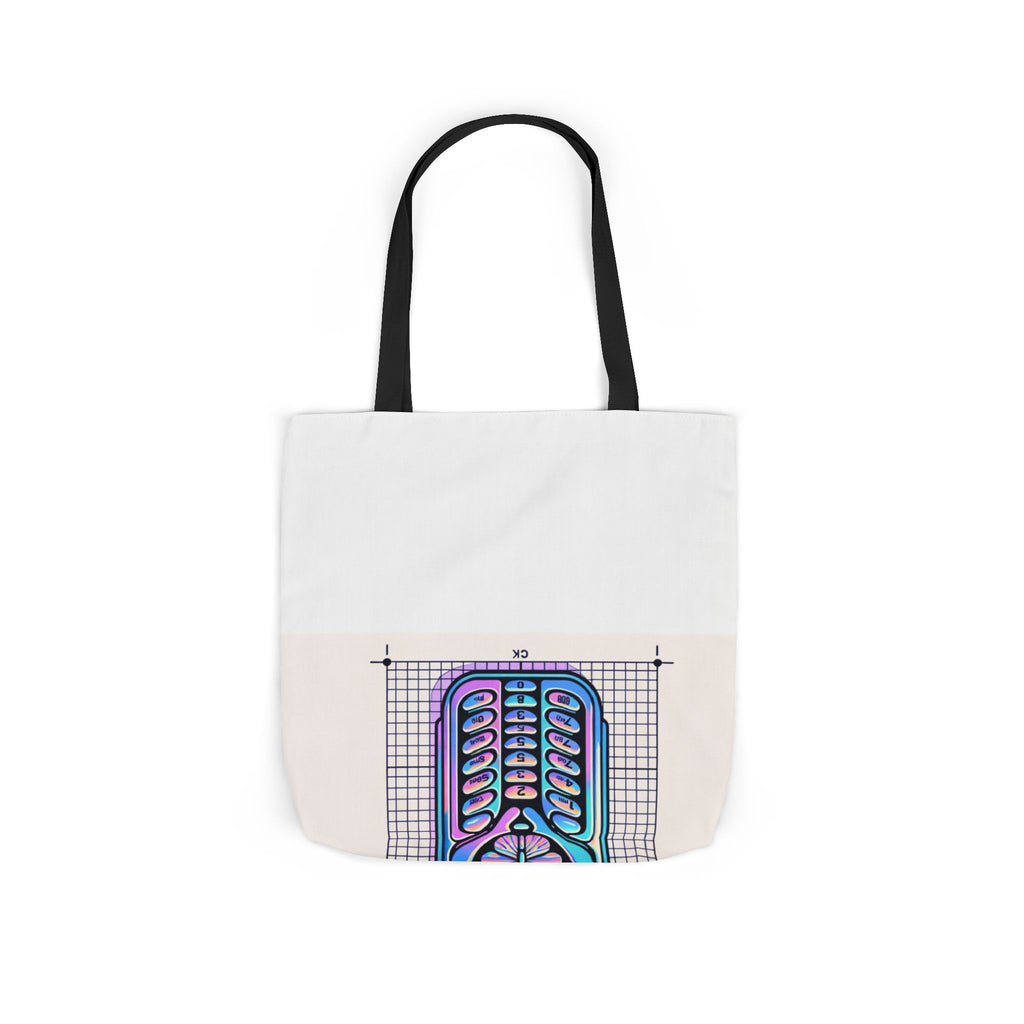 Holographic Y2K Flip Phone Tote Bag