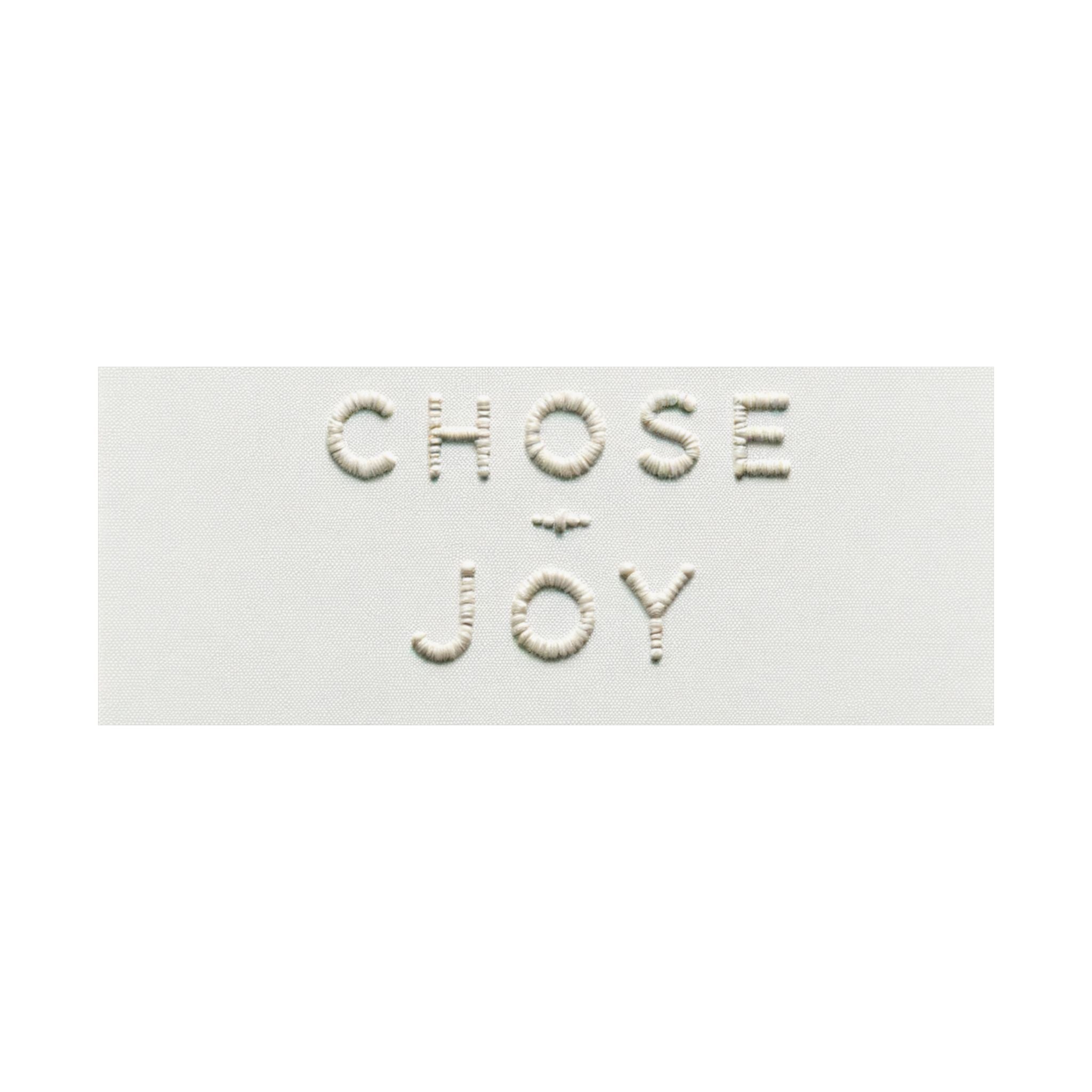 Minimalist Embroidered Text Poster