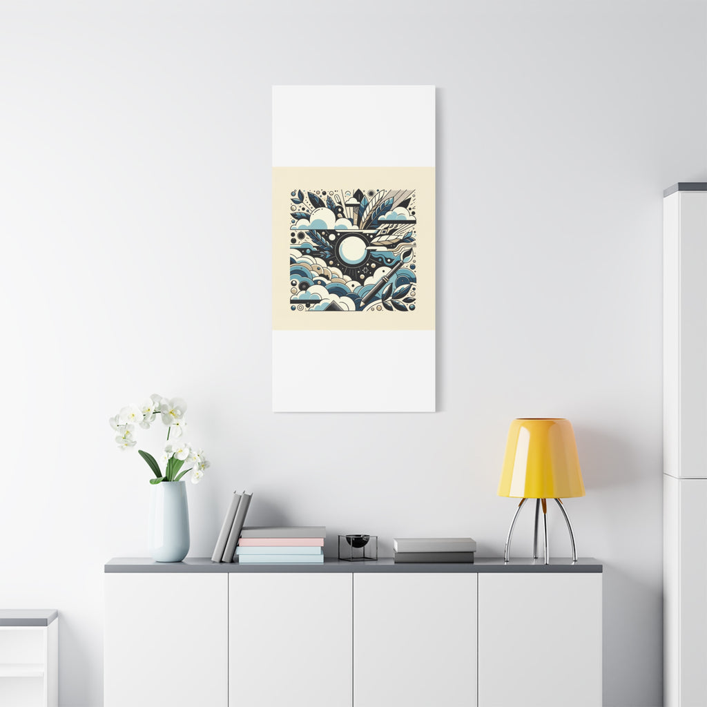 Organic Curves Matte Canvas Wall Art — Calming Office Decor