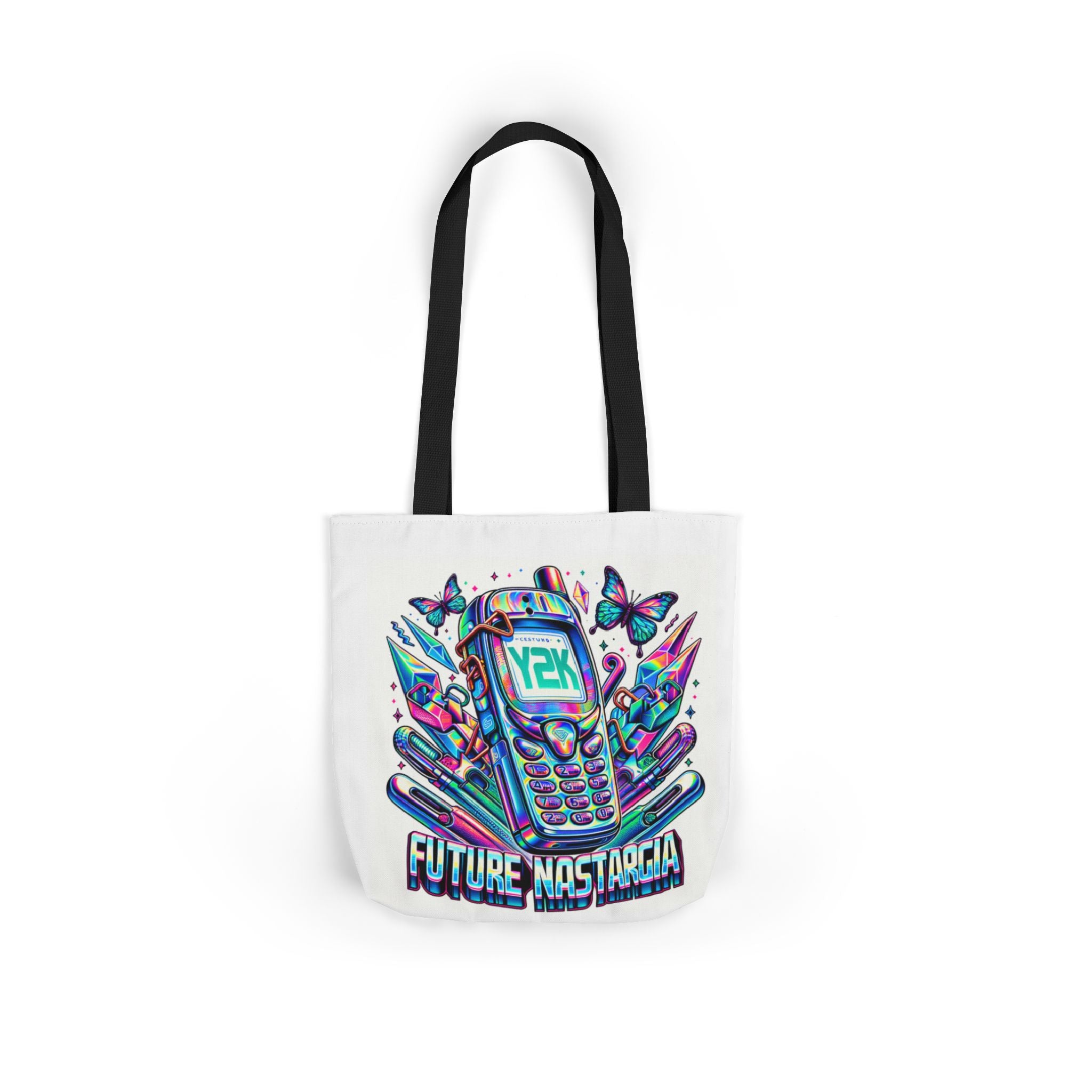 Y2K Nostalgia Tech Tote Bag – Retro Chic
